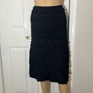 Express Ruffle Midi Skirt